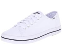 Keds Tenis Kickstart con Cordones para Mujer, Lienzo Blanco, 11