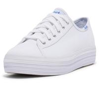 Keds Triple Kick Core Sneaker Canvas, Zapatillas Mujer, Color Blanco, 39 EU Estrecho