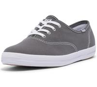 Keds Zapato Champion con Cordones de Lona, Zapatillas Deportivas Mujer, Gris, 42 EU Estrecho