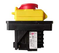 KEDU KJD11 Interruptor de botón de encendido/apagado con 8 pines, impermeable, electromagnético, con función de protección contra fallos de alimentación y subvoltaje para equipos de máquina 230 V 16 A