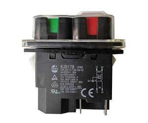 KEDU KJD17B Interruptor Electromagnético 4 Pines Impermeable Herramienta Eléctrica Interruptores de Botón para Maquinaria y Equipos Industriales AC 250V 16/12A
