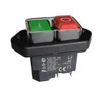 Kedu KJD17B - Interruptor electromagnético para torno de madera, 4 puertos, 5 puertos (4 terminales)