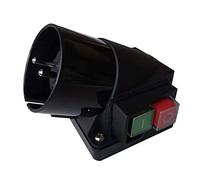 KEDU KOA5L Interruptor de botón con enchufe europeo industrial herramienta electromagnética conmutadores con falla de potencia y protección de bajo voltaje 2P+E 16A 250V CE TUV IP44