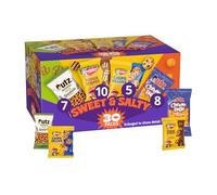 Keebler Paquete variado dulce y salado, galletas, pretzels, bolas de queso | Incluye chips Keebler de lujo, rayas de caramelo, mini pretzels Utz y bolas de queso, para aperitivos de oficina o aperitivos