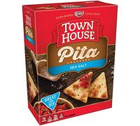 Keebler, Town House, Pita Crackers, Sea Salt, 9.5oz Box (Pack of 4)
