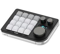 KEEBMONKEY Megalodon - Mini teclado programable con triple perilla para macro, 16 teclas (negro)
