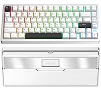 KEEBMONKEY PMO Wave 75 CNC - Teclado inalámbrico para juegos de tres modos de liberación rápida, de aluminio, QMK/VIA, con batería de 8000 mAh, intercambiable en caliente con RGB para Windows/Mac/PC