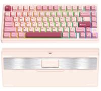 KEEBMONKEY PMO Wave 75 CNC - Teclado inalámbrico para juegos de tres modos de liberación rápida, de aluminio, QMK/VIA, con batería de 8000 mAh, intercambiable en caliente con RGB para Windows/Mac/PC