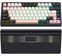KEEBMONKEY PMO Wave 75 CNC - Teclado inalámbrico para juegos de tres modos de liberación rápida, de aluminio, QMK/VIA, con batería de 8000 mAh, intercambiable en caliente con RGB para Windows/Mac/PC