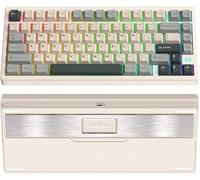 KEEBMONKEY PMO Wave 75 CNC - Teclado inalámbrico para juegos de tres modos de liberación rápida, teclado mecánico trimodo QMK/VIA con batería de 8000 mAh, intercambiable en caliente con RGB para