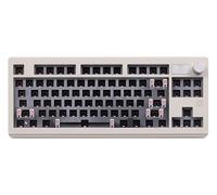 KEEBMONKEY Teclado mecánico CNC WK870 (barebones) con estructura de junta y perilla/rendimiento de sonido mejorado, kit de teclado remappable con RGB, teclado de aluminio intercambiable en caliente