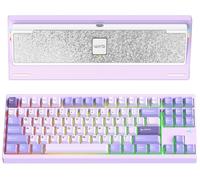 KEEBMONKEY WOBKEY Crush80 Reboot - Teclado mecánico de Aluminio CNC de 5 Segundos de liberación rápida con conectividad de Triple Modo con acústica Superior(Pro Morado)