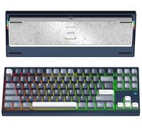 KEEBMONKEY WOBKEY Crush80 Reboot - Teclado mecánico de Aluminio CNC de 5 Segundos de liberación rápida con conectividad de Triple Modo con acústica Superior (Pro Azul Marino)