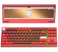 KEEBMONKEY WOBKEY Crush80 Reboot - Teclado mecánico de Aluminio CNC de 5 Segundos de liberación rápida con conectividad de Triple Modo con acústica Superior(Pro Rojo)