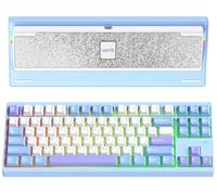 KEEBMONKEY WOBKEY Crush80 Reboot - Teclado mecánico de Aluminio CNC de 5 Segundos de liberación rápida con conectividad de Triple Modo con acústica Superior(Pro Azul)