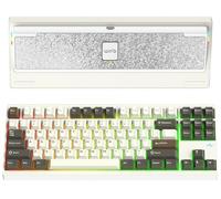 KEEBMONKEY WOBKEY Crush80 Reboot - Teclado mecánico de Aluminio CNC de 5 Segundos de liberación rápida con conectividad de Triple Modo con acústica Superior(Pro Blanco)