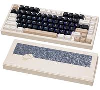 KEEBMONKEY WOBKEY Rainy 75 CNC Aluminio HMX/JWK/Cocoa Switches Teclado mecánico de conectividad de Triple Modo con acústica Superior(Pro Blanco)