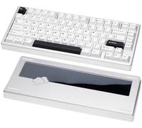 KEEBMONKEY WOBKEY Rainy 75 CNC Aluminio HMX/JWK/Cocoa Switches Teclado mecánico de conectividad de Triple Modo con acústica Superior (Estándar Plata)