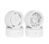 KEEDA 4 piezas de 1,9 pulgadas Beadlock llantas llantas de plástico, repuesto para SCX10 TRX4 VS4-10 Gen8 Tamiya CC01 D90 D110 1/10 RC Crawler Auto (blanco)