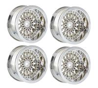 KEEDA Ruedas hexagonales de plástico de 52 mm de diámetro para coche teledirigido de 1/10 RC On Road Touring Racing Drift Car (profundidad de 9 mm, plata)