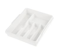 keeeper Bandeja para cubiertos, De 5 a 7 compartimentos, Inserción en cajones, 38 x 32 x 7,5 cm hasta 38 x 50,5 x 7,5 cm, Franka, Blanca