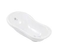 keeeper Bañera Ergonómica con Tapón Stars, De 0 a 12 Meses, 84 cm, Maria, Blanco