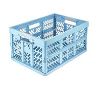 keeeper Ben Caja plegable profesional y resistente con asas suaves, 54 x 37 x 28 cm, 45 L, Eco Line, Azul (Eco Sky Blue)