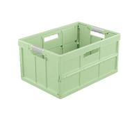 keeeper Benno Caja plegable profesional con asas suaves, 45 L, Hasta 50 kg de carga, Apta para alimentos, 54 x 37 x 27,5 cm, Eco Line, Verde (Eco Grass Green)