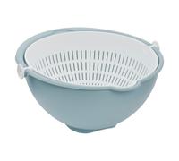 keeeper Bol y escurridor 2 en 1, Coladores para Comida, Grande, Apto para lavavajillas, Stella, Azul Nórdico