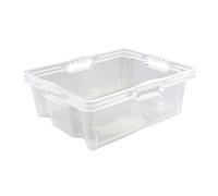 keeeper Caja de Almacenaje con Asas Integradas, Tamaño: L, 43 x 35 x 15 cm, 16 l, Franz, Transparente