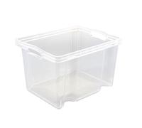 keeeper Caja de Almacenaje con Asas Integradas, Tamaño: M, 35 x 27 x 21 cm, 13,5 l, Franz, Transparente