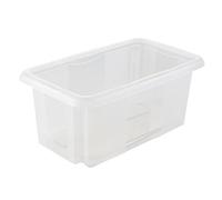 keeeper Caja de Almacenaje con Sistema de Apilado, 35 x 20,5 x 15 cm, 7 l, Emil, Transparente