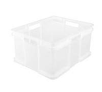 keeeper Caja de almacenaje Eurobox XXL, Plástico robusto (PP), 52 x 43 x 28 cm, 54 l, Bruno, Transparente neutro