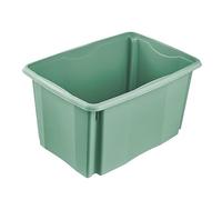 keeeper Caja de almacenamiento con sistema de giro/apilado, 54,5 x 39 x 29,5 cm, 45 L, Emil, Verde Nordic