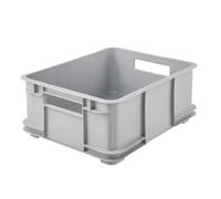 keeeper Caja de almacenamiento EURO-BOX, colección Bruno ECO, tamaño L, 43x35x17,5, ECO Gris