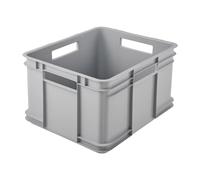 keeeper Caja de almacenamiento EURO-BOX, colección Bruno ECO, tamaño XL, 43x35x24, ECO Gris