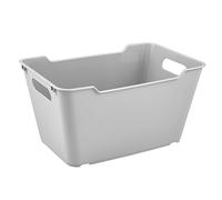 keeeper Caja de almacenamiento, Superficie estructurada, 6 L, Lotta, Gris Nordic