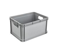 keeeper Caja de transporte, Apilable, Polipropileno, 20 L, Robert, Gris Nordic