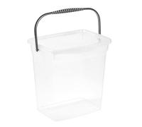 keeeper Caja para Detergente, 6 l, Tapa Grande, Asa para Transporte, 18 x 23 x 24 cm, Wim, Natur (Transparente)