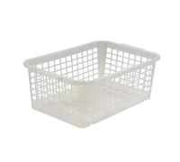 keeeper Cesta de almacenamiento, Plástico resistente (PP), 4,5 l, 30 x 20 x 11 cm, Fred, Transparente neutro