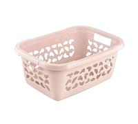 keeeper Cesto de la colada, Patrón de orificios decorativos, 32 L, Jost, Rosa Nordic