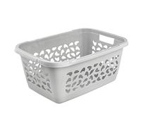 keeeper Cesto de la colada, Patrón de orificios decorativos, 52 L, Jost, Gris Nordic
