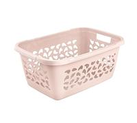 keeeper Cesto de la colada, Patrón de orificios decorativos, 52 L, Jost, Rosa Nordic