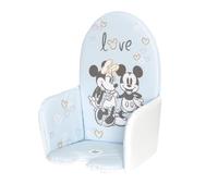 keeeper Cojín para trona Mickey, Uso universal para tronas, Con cierre de velcro, Lena, Azul (Cloudy Blue)