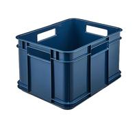 keeeper Contenedor de almacenamiento con asas, Euro-Box M, Plástico Procyclen, 16 l, Bruno Eco Line, Eco-azul