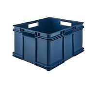keeeper Contenedor de almacenamiento con asas, Euro-Box XXL, Plástico Procyclen, 54 l, Bruno Eco Line, Eco-azul