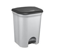 keeeper Cubo de Basura con 2 Compartimentos, 2x 11 l, Torge, Plateado (Light Silver)