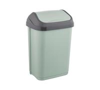 keeeper Cubo de basura con Tapa Basculante, 10 l Verde nórdico, gama Swantje
