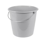 keeeper Cubo Erik con asa de metal, 10 L, Polipropileno, 28,5 x 28,5 x 26 cm, Gris Nordic