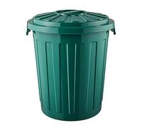 keeeper Eco Mats Cubo de Basura/Papelera polivalente con Tapa cerrable, Grande, plástico Resistente (PP), 23 l, Reciclado, Verde, 36 cm